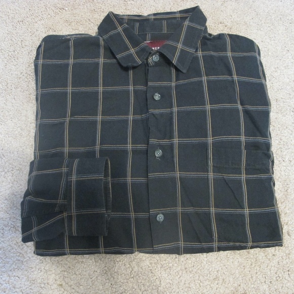 Merona Men's Dress Button Down Collared Shirt Size XL GUC - Picture 2 of 4